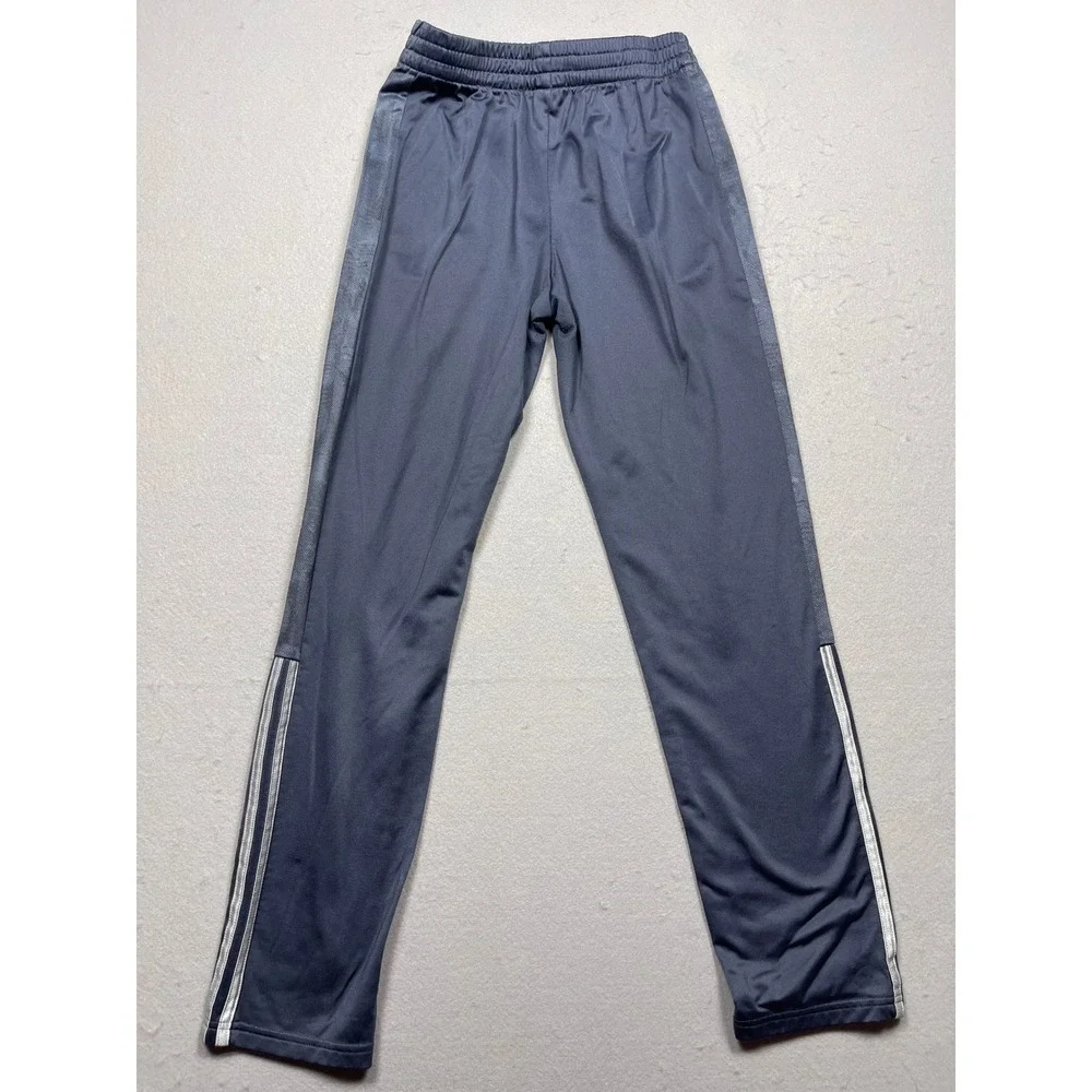 Adidas Mens Track Pants Navy Blue Athletic Joggers Training Sweatpants Striped